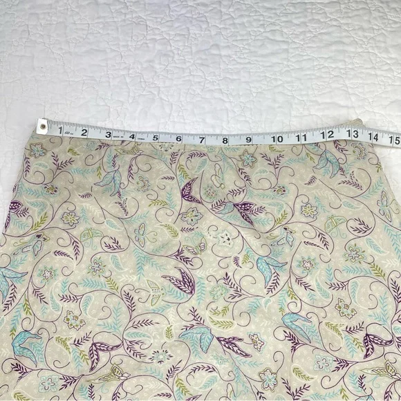 Express Cream and Purple Maxi Skirt - Picture 10 of 10